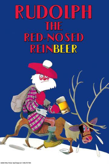 Rudolph the Red-Nosed Reinbeer 28x42 Giclee on Canvas