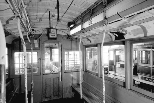 Inside a Cable Car 28x42 Giclee on Canvas