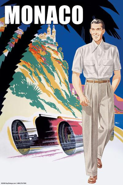 Monaco Men&#39;s 50&#39;s Fashion I 28x42 Giclee on Canvas