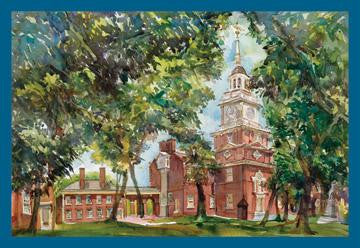 Independence Hall 28x42 Giclee on Canvas