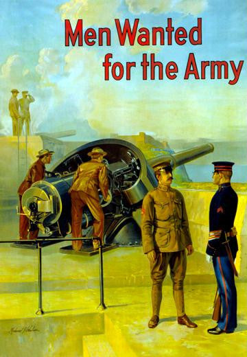 Men Wanted for the Army 28x42 Giclee on Canvas