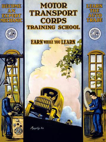 Motor Transport Corps 28x42 Giclee on Canvas