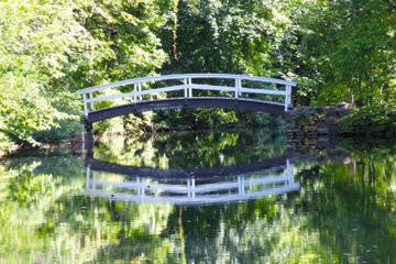 Bridge over Calm Waters 28x42 Giclee on Canvas