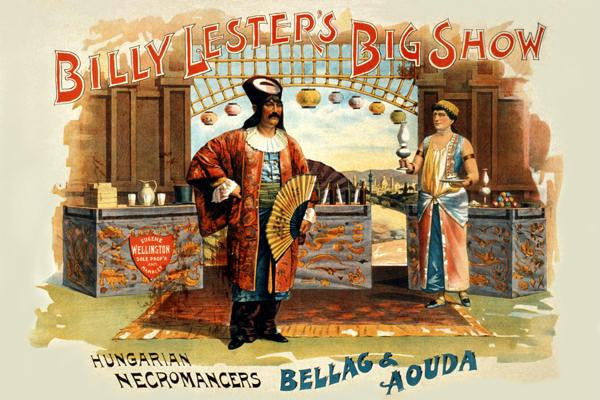 Billy Lester&#39;s Big Show 28x42 Giclee on Canvas