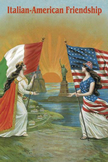 Italian American Friendship 28x42 Giclee on Canvas