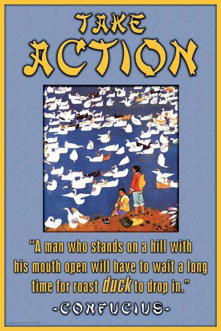 Take Action 28x42 Giclee on Canvas