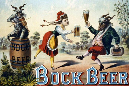 Bock Beer Celebration 28x42 Giclee on Canvas