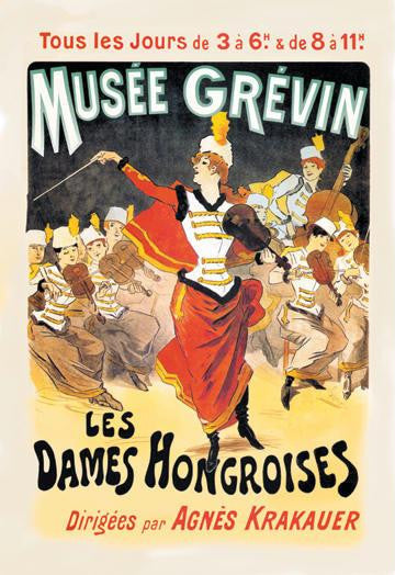 Musee Grevin: Les Dames Hongroises 12x18 Giclee on canvas