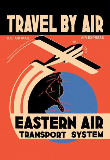 Eastern Air Transport System 12x18 Giclee on canvas