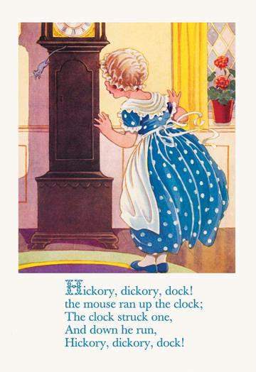 Hickory  Dickory  Dock! 12x18 Giclee on canvas