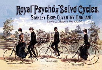 Royal Psycho and Salvo Cycles 12x18 Giclee on canvas