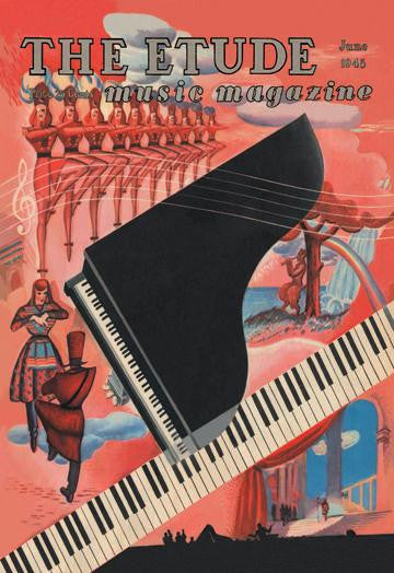 Etude - Keyboard Fantasy 12x18 Giclee on canvas