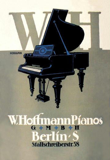 W. Hoffman Pianos - Berlin 12x18 Giclee on canvas