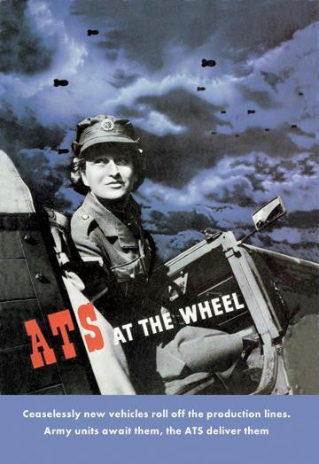 ATS at the Wheel 12x18 Giclee on canvas