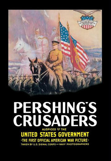 Pershing&#39;s Crusaders 12x18 Giclee on canvas