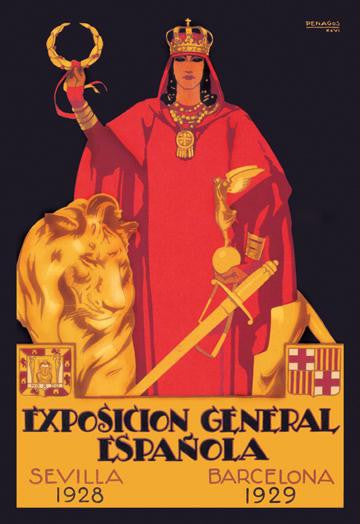 Exposition General Espanola 12x18 Giclee on canvas