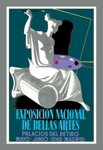 Exposicion Nacional de Bella Artes: Palacios del Retiro 12x18 Giclee on canvas