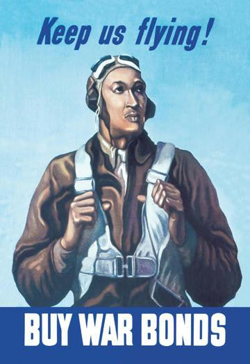 Keep Us Flying - Buy War Bonds 12x18 Giclee on canvas