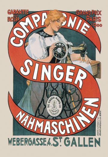 Compagnie Singer Nahmaschinen 12x18 Giclee on canvas