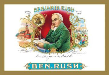 Benjamin Rush Cigars 12x18 Giclee on canvas