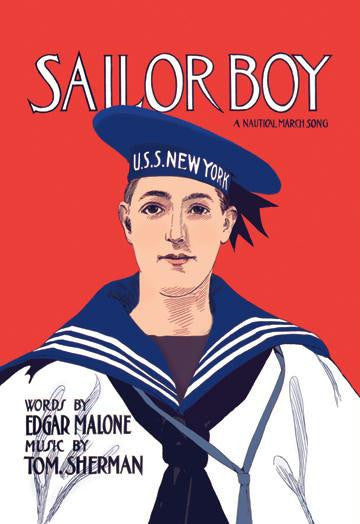 Sailor Boy 12x18 Giclee on canvas