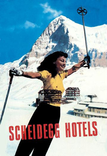 Scheidegg Hotels 12x18 Giclee on canvas