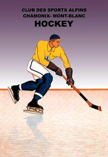 Hockey: Alpine Sports Club 12x18 Giclee on canvas