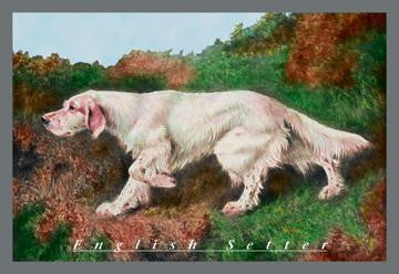 Typical English Setter 12x18 Giclee on canvas