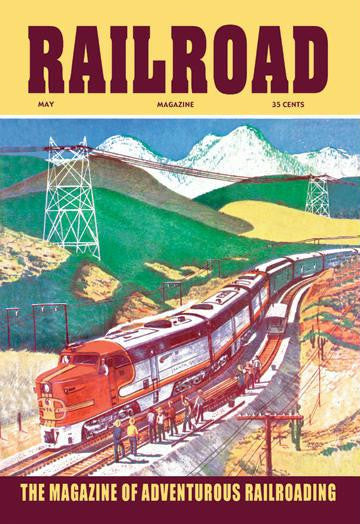 Railroad: The Magazine of Adventurous Railroading  1954 12x18 Giclee on canvas