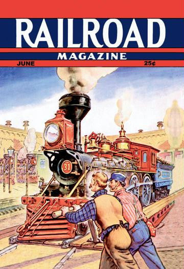 Railroad Magazine: Working on the Railroad  1943 12x18 Giclee on canvas