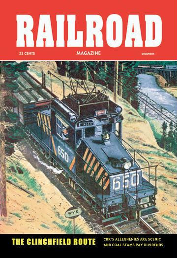 Railroad Magazine: The Clinchfield Route  1953 12x18 Giclee on canvas