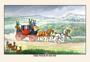 The Four in Hand 12x18 Giclee on canvas