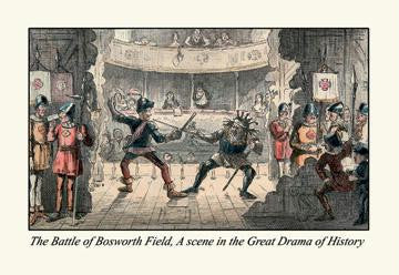 The Battle of Bosworth Field  a Scene in the Great Drama of History 12x18 Giclee on canvas