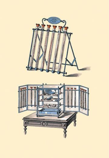 Supports for Tubes and Equipment 12x18 Giclee on canvas