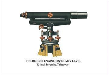 The Berger Engineers&#39; Dumpy Level 12x18 Giclee on canvas