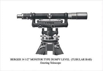 Berger 14 1-2 Monitor Type Dumpy Level (Tubular Bar) 12x18 Giclee on canvas