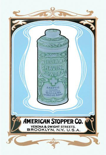 Williams Shaving Powder 12x18 Giclee on canvas