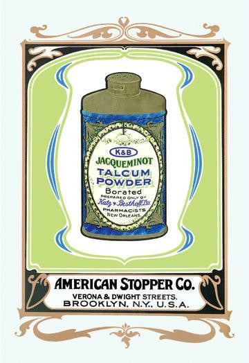 K&B Jacqueminot Talcum Powder 12x18 Giclee on canvas