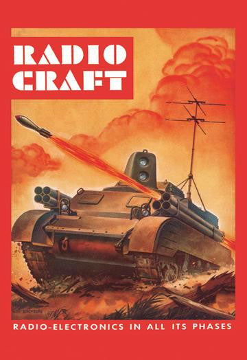 Radio-Craft: Tank 12x18 Giclee on canvas