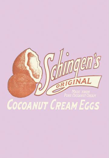 Schingen&#39;s Cocoanut Cream Eggs 12x18 Giclee on canvas