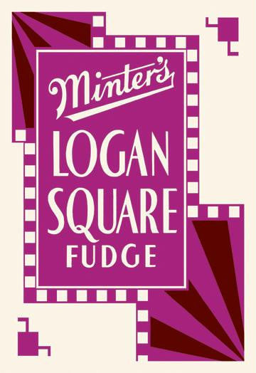 Minter&#39;s Logan Square Fudge 12x18 Giclee on canvas