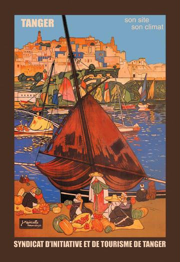 Tangier: Son Site  Son Climat 12x18 Giclee on canvas