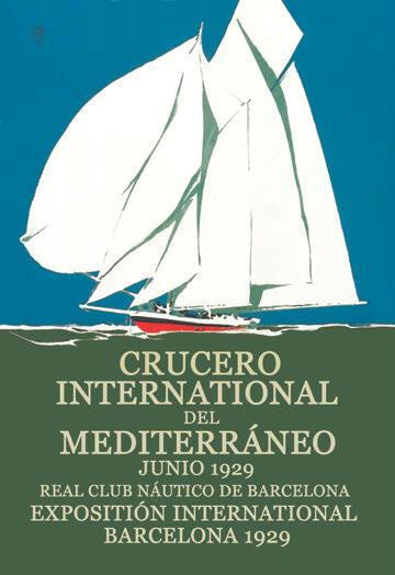 Crucero International del Mediterraneo 12x18 Giclee on canvas