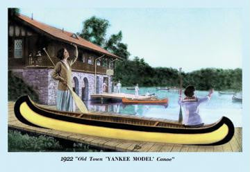 Yankee Model&#39; Canoe 12x18 Giclee on canvas