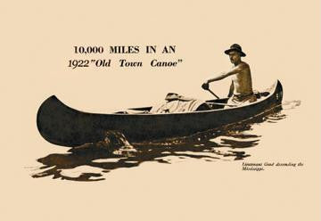 10 000 Miles In An 1922 12x18 Giclee on canvas