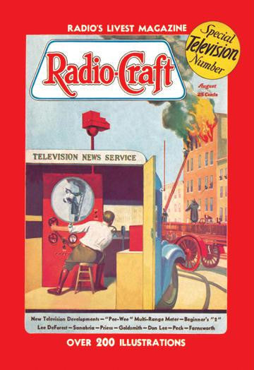 Radio Craft: Television News Service 12x18 Giclee on canvas