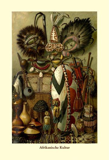 Afrikanische Kultur 12x18 Giclee on canvas