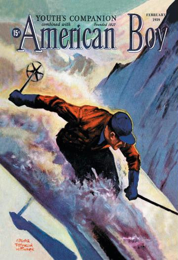 American Boy  February 1939 12x18 Giclee on canvas