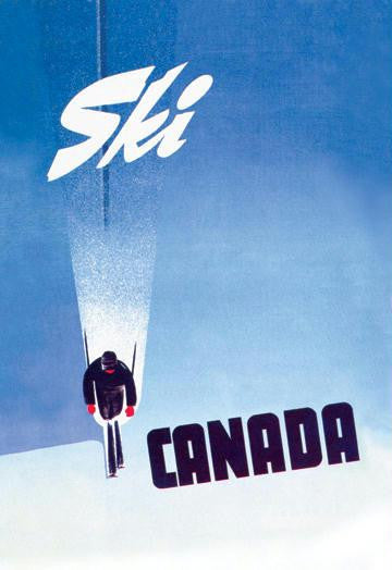 Ski Canada 12x18 Giclee on canvas