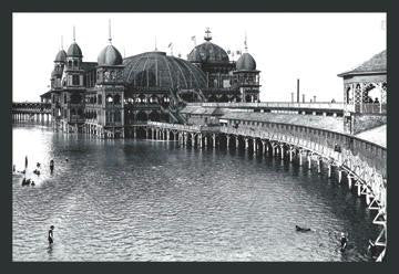 Salt Air Pavillon  Great Salt Lake  Utah 12x18 Giclee on canvas